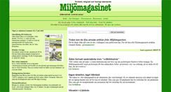 Desktop Screenshot of miljomagasinet.se