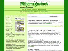 Tablet Screenshot of miljomagasinet.se